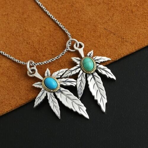 S925 Sterling Silver Jewelry Vintage Thai Silver Male And Female Models Handmade Eagles Pendants