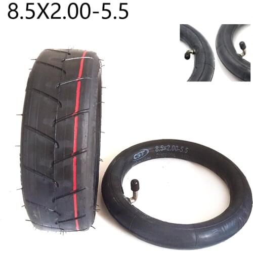 CST 8.5x2.00-5.5 Inner Tube 8*2.00-5 Inner Tyre Tire 45/90 degree bent valve for Electric Scooter INOKIM Light Series V2 Camera