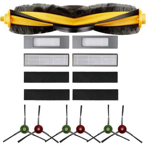 Hot TOD-Filter Roller Side Brush for Ecovacs Deebot OZMO 920 950 T5 T8 Aivi Robot Vacuum Replacement Parts Accessories