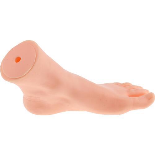 1 Piece Silicone Female Left Feet Mannequin Foot Model Socks Shoes Toe Rings Shop Retail Display