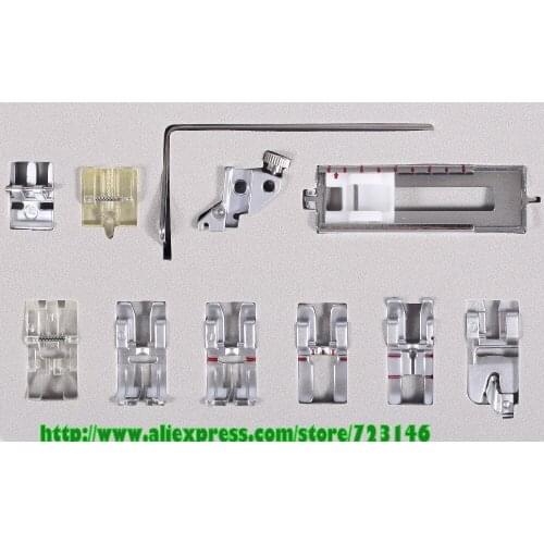 11pcs-Snap-On-Presser-Foot-Pfaff-130-230-295-935-939-1010 6085 7510 2.0, with-Walking-foot-IDT PARTS Accessories kit PF-211P