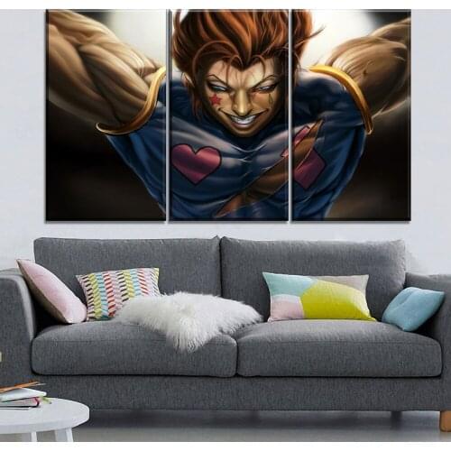 3 Panel Anime Hunter x Hunter Hisoka Posters Print Canvas Paintings Decorative Wall Art Home Decor Bedroom Pictures Accessories