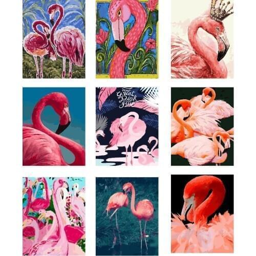 40×50CM DIY Painting By Numbers Swan HandPainted Oil Painting Adult Child Picture Colouring Home Decor Unique Gift