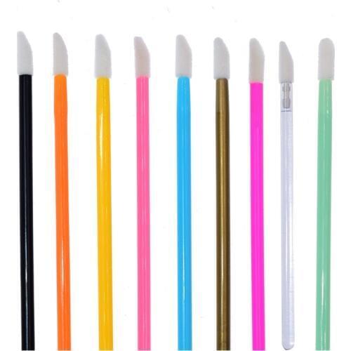500Pcs/lot Disposable Lip Brush Makeup Brushes Pen Lipstick Mascara Wands Brush Cleaning Eyelash Cosmetic Brush Applicators