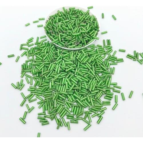 560pcs Austria Crystal Long Tube Beads Lined Bugle Czech Glass Seed Spacer Beads For Jewelry Making DIY/Garment Sew Accessories