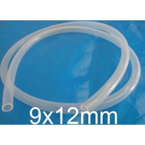 9mm ID 12mm OD 9x12 Transparent Food Grade Medical Use FDA Silicone Rubber Flexible Tube / Hose silicon tubing