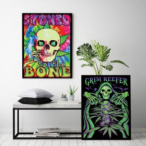 Abstract Psychedelic Acid Silk Painting, Lsd Wall Pictures for Living Room Bedroom, Poster and Prints, Home Decorative Art