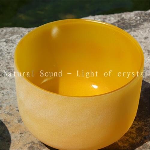 10'' Chakra Color Quartz Crystal Singing Bowl With Any Tone of C D E F G A B