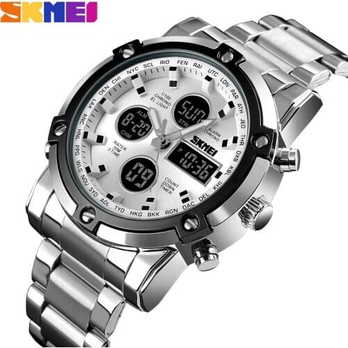 SKMEI Men Watch Digital Watch Waterproof Wristwatches Analog Men Luxury Sport Calories Chrono Alarm Men Watch Relogio Masculino