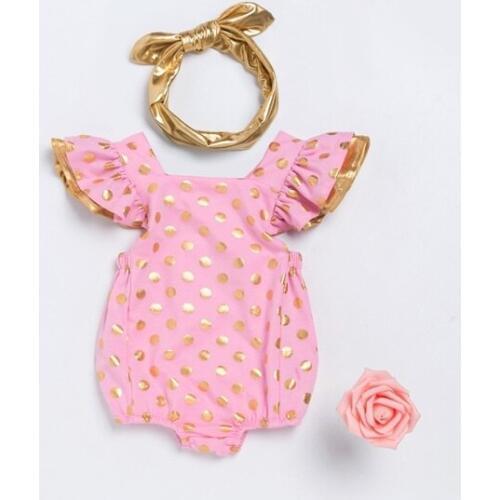 DOLLMAI reborn baby dolls girl clothes lotus sleeve special design romper with cute headband for 50-57cm dolls accessories