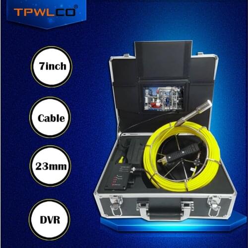 20-50m Cable 23mm Lens 720P Industrial Camera 7inch LCD Waterproof Endoscope Pipe Drain Sewer Camera Inspection System DVR