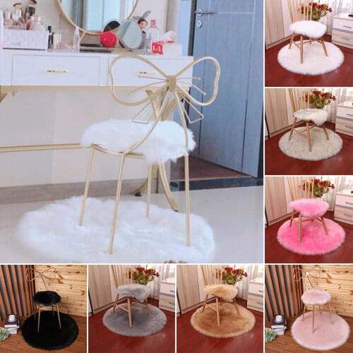Non-Slip Footcloth Doormat Soft Carpet Faux Fur Rug Household Bedroom Mat Sofa Chair Desk Pad Kitchen Hallway Living Room
