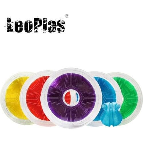 Clearance Sale in USA Spain Warehouse 1.75mm 1kg Translucent Transparent ABS Filament 3D Printer Pen Material Printing Supplies