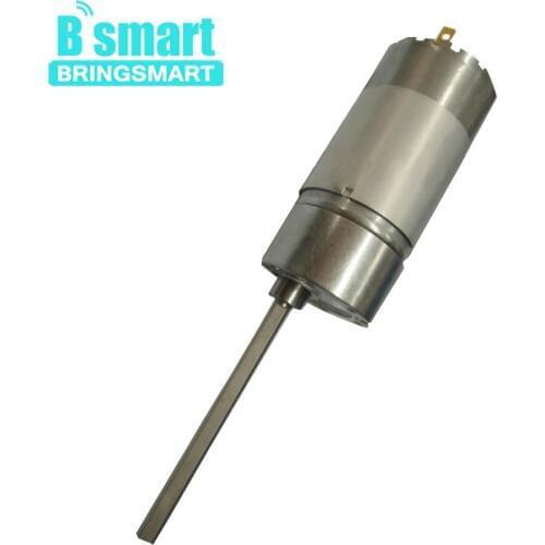 Bringsmart 37GB555 12V DC Gear Motor Long Axis Motor 150rpm Low Noise DC 24V 300rpm 12V DC Reversed Reduction Engine Gear Motor