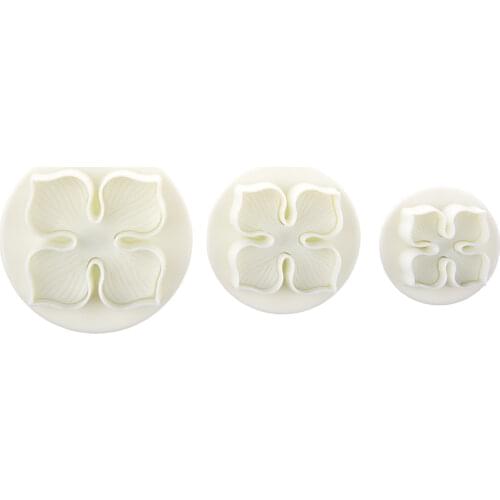 Set of 3 Laurustinus / Hydrangea Sugarcraft Cake Decorating Plunger