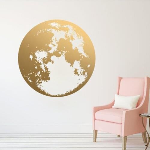 Moon Wall stickers personality Wall Decal Modern Art Stickers Decor Vinyl Wallpaper Removable Child room Mural Decoration JW321