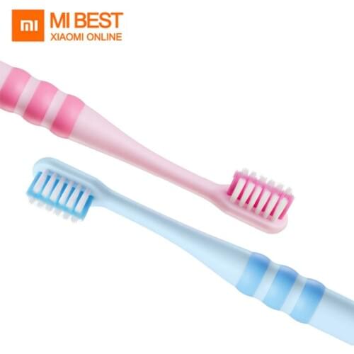 New 2pc/set Xiaomi Kid Toothbrush Food Grade Material Imported Soft Brush for 6-12 Year old Children best gift