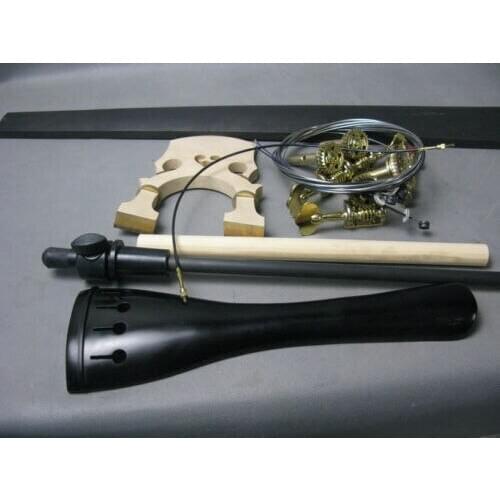 One set bass parts,3/4 Upright bass fingerboard/:bridge/tailpiece/sound post etc