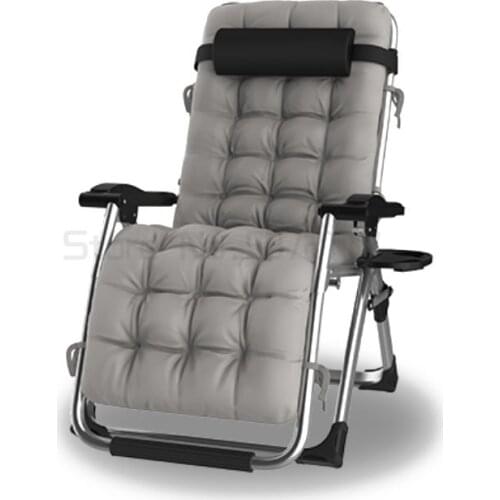 Office recliner folding autumn and winter folding chair household lunch break single balcony beach chair