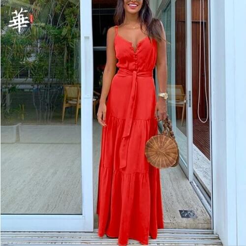 Oriental Enjoy Red Summer Dresses
