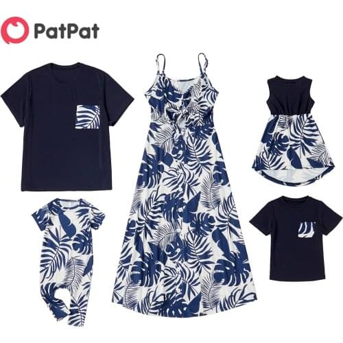 PatPat 2021 New Summer Family Matching Floral Print Sets