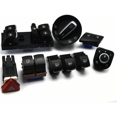 Window Headlight Mirror Tailgate & Fuel Door Control Hazard Warning Switch For VW Passat B6 3C0962125B 5ND959565A 5ND941431A