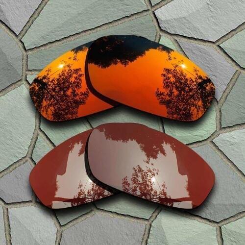 Red Orange&Bronze Brown Sunglasses Polarized Replacement Lenses for Oakley Blender