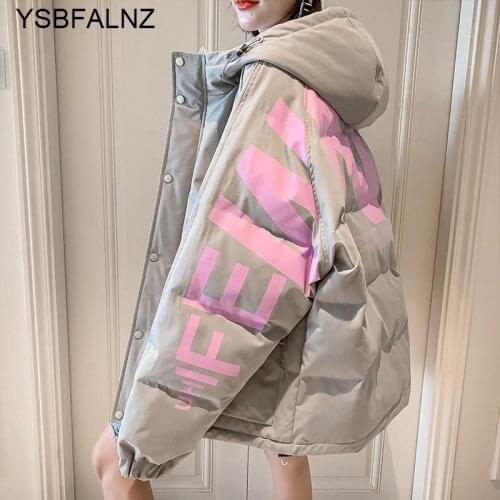 Down Padded Jackets Women 2021 Winter New Korean Style Down Padded Jacket Femme Mid-Length Thick Loose Ins Bread Coat Clothes