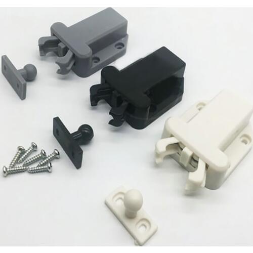 Rebound self-locking Door Catch Door Drawer Cabinet Catch Push To Open Device for Furniture Cabinet Cupboard with Screws