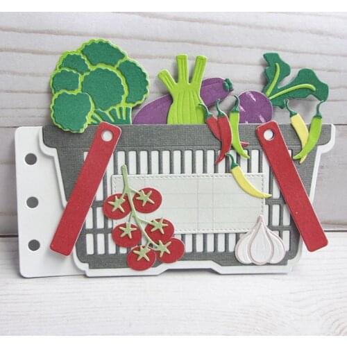 Cutting Dies Vegetable Groceries Scrapbook Cardmaking DIY Paper Craft Metal Stencil Surprise Creation