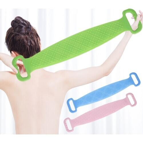 Silicone Shower Brushes Bath Brush Rubbing Back Scrubber Mud Peeling Body Flexible Silicon Skin Cleaning Bodi Massage Towels