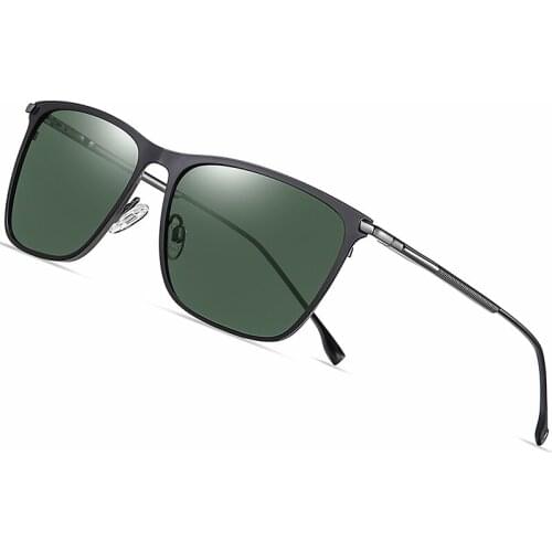 2021 Polarized Sunglasses for Men Aluminum Magnesium Sun Glasses Driving Glasses Rectangle Shades For Men Oculos masculino Male