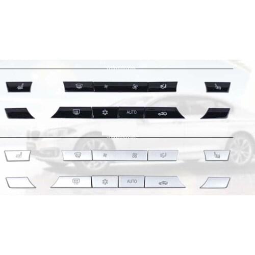 Car Auto Air Conditional Button Key Caps A/C Heater Switch Kit Cap Cover Replacement for BMW X5 X6 5 series 7 series F10 F18