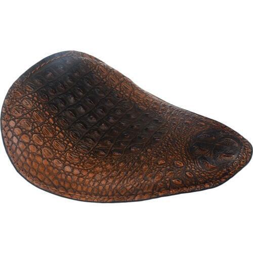 Motorcycle Parts Crocodile Pattern Front Solo Seat for Harley Sportster Iron 883 XL 48 Yamaha Honda Suzuki Bobber Chopper Custom