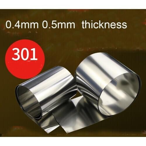 0.4mm 0.5mm thick sus 301 Stainless Steel Band ss301 Strap 301 Stainless Steel Spring Sheet 30301 S30100 X5CrNi17-7 X3CrNi17-8