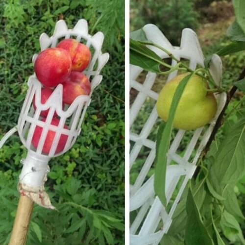 1pc Plastic Convenient Fruit Picker Gardening Fruits Collection Picking Head Tool Fruit Catcher Device Greenhouse Garden Tools