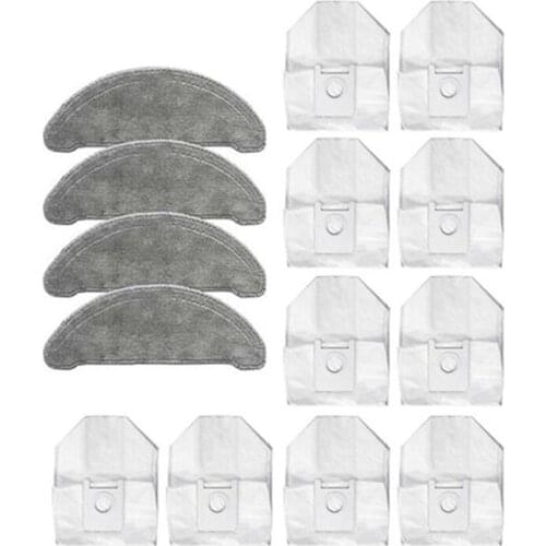14Pcs for ROIDMI EVE Plus Vacuum Cleaner Mop Cloth Large-Capacity Dust Bag Replacement Accessories Parts