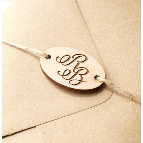 Belly band tags for wedding invitations, wedding invitation enclosure, personalized invitation belly band, wooden belly bands