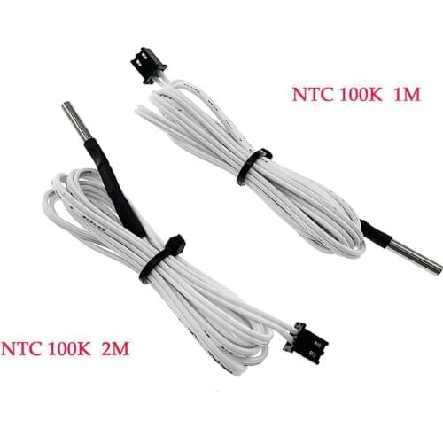 3D Print Part 1M/2M Temperature Part White Accessories 2m Length 100K ohm NTC 2M Line 3950 Thermistors Sensors with Cable 3d