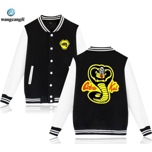 Hot sale Fashion The Karate Kid Cobra Kai Jacket Women Men Sweatshirt Hoodies Jacket punk korean fashion girl Baseball Jacket