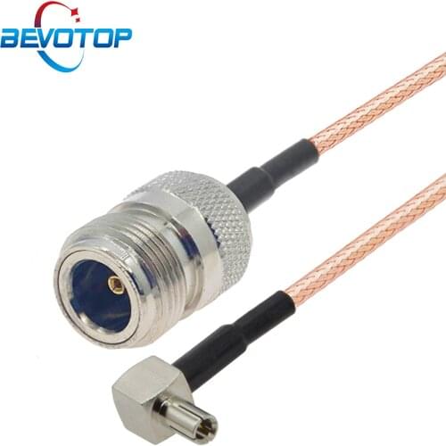 N Female to TS9 Male Right Angle Plug 3G 4G Antenna Adapter Cable Huawei 3G Modem Extension Cable RF Coax RG316 Pigtail Jumper