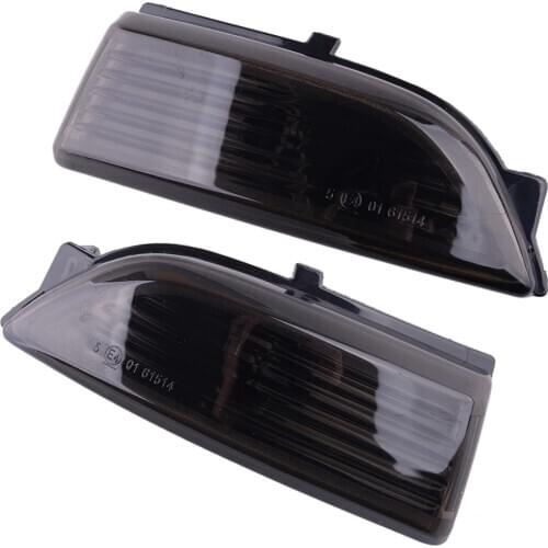 1 Pair Wing Smoke Lens Rear View Mirror Light Lamp Cover Fit for Ford Ranger T6 XL XLS XLT Pickup Everest 2012 2013 2016 2017