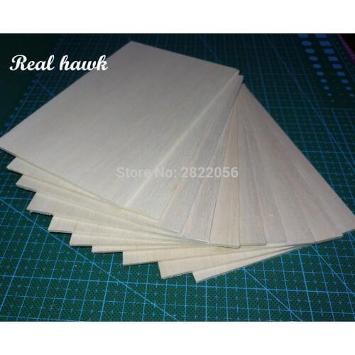 10/20pcs AAA+ Balsa Wood Sheets 150x100x1mm Model Balsa Wood for DIY RC model wooden plane boat material