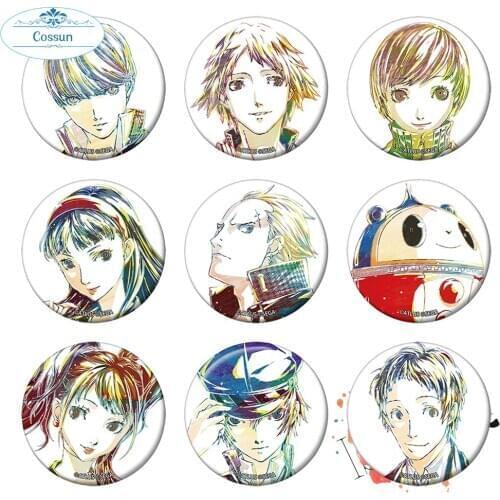 Shin Megami Tensei: Persona 4 Anime Badge P4 Souji Seta Amagi Yukiko Kujikawa Rise kuma Shirogane Naoto Metal Badge Brooch Pins