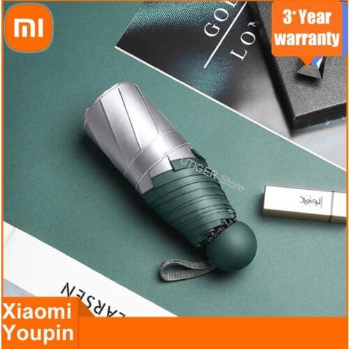 Xiaomi 8 Ribs Pocket Mini Umbrella Anti UV Paraguas Sun Umbrella Rain Windproof Light Folding Portable Umbrellas for Women Men