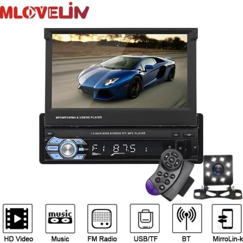 MLOVELIN 7inch MP5 MP3 Car Multimedia player Radio FM AUX USB SD Player Support DVR Rear view camera