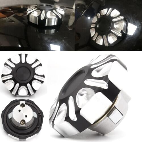 Motorcycle Aluminum Vented Fuel Tank Gas Cap Cover Decorative Oil Cap For Harley Street 750 500 2015-2019