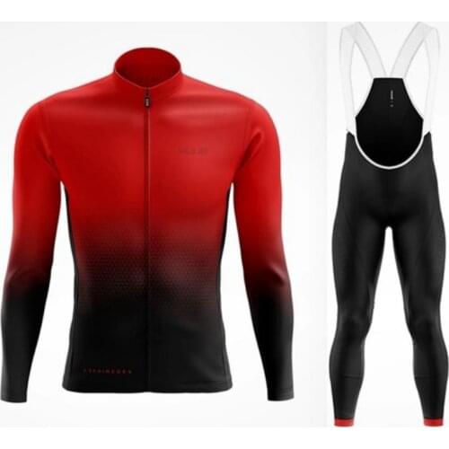 2021 New Arrival WULITOTO Bicycle Mens Long-sleeved Winter Riding Making Gel Cushion Bike Suit for Men