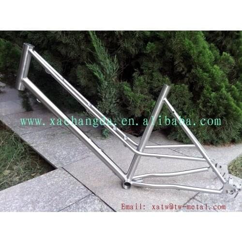 New design!! titanium mtb bike frame sliding and rohloff dropout