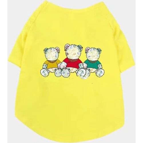 Pet dog clothes puppy vest T-shirt shirt cute rainbow pajamas cat winter pet cat clothes dog clothes bottoming shirt new B1308